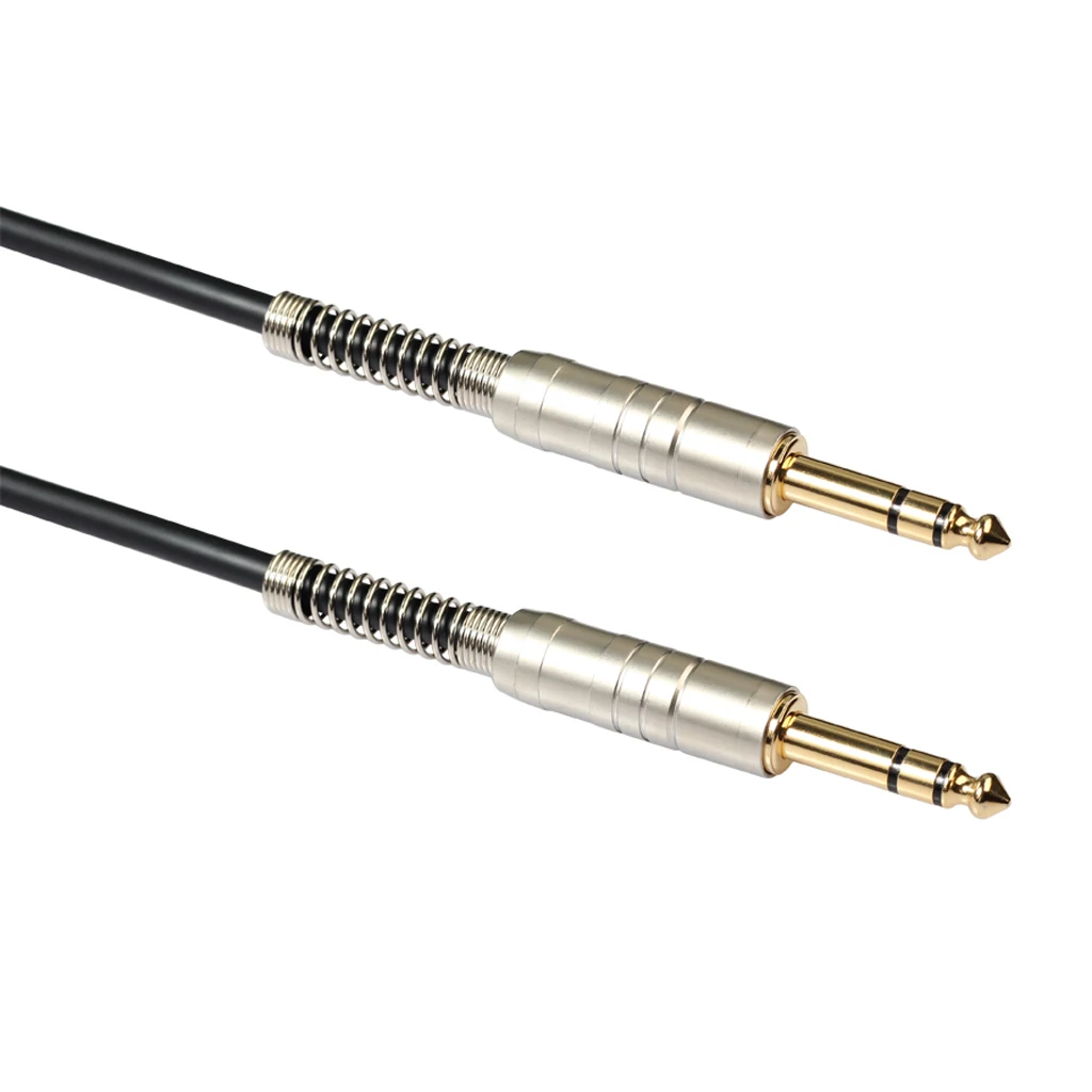 Плетеный аудио гитарный инструмент кабель черный 1/" 6,35 мм штекер 65,62 ФТ/20 м