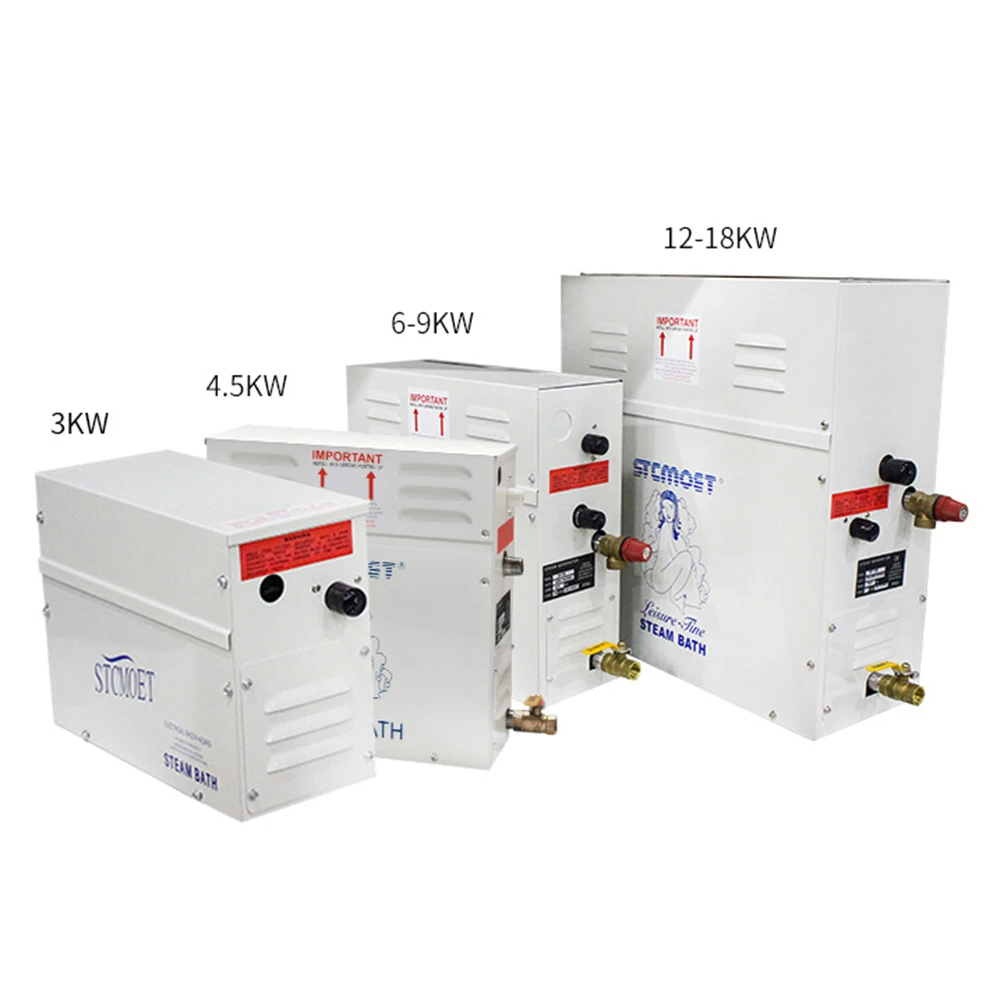 18KW Steam Generator for Shower 380V Home Steam Machine Sauna Equipment Sauna Bath SPA Steam Shower with Digital Controller 6