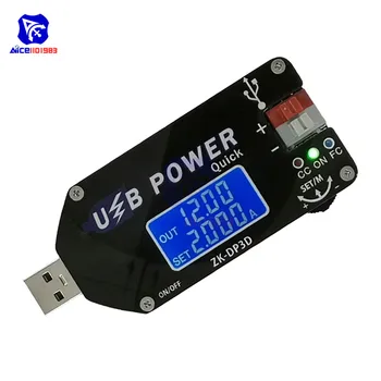 

diymore QC3.0 QC2.0 USB CC/CV DC-DC 4-13V to 1-30V LCD Digit Adjustable Step Up Boost Power Supply Module Mobile Fan Governor