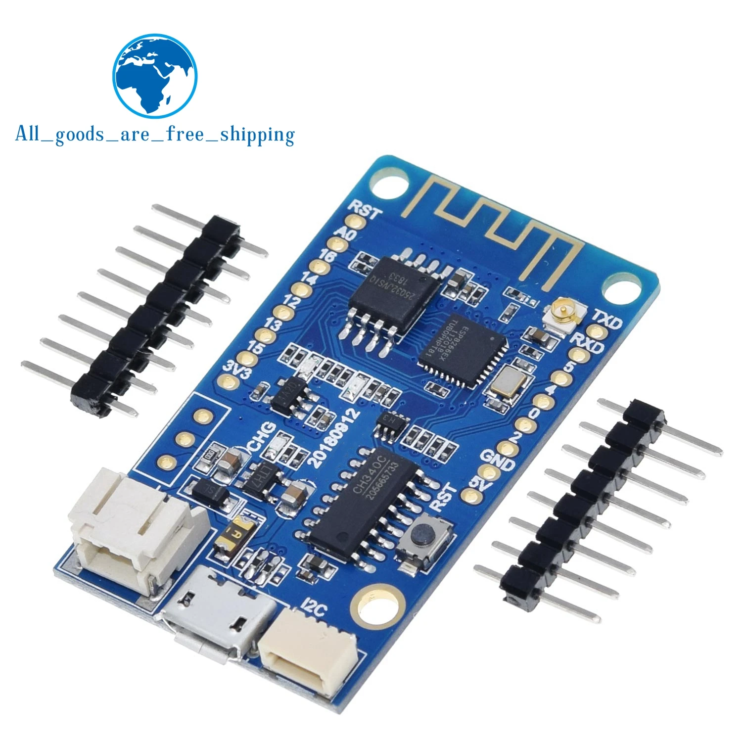 Ttgo T-Base Esp8266 Modulo Wireless Wifi 4Mb Flash Porta I2C Per Arduino Micropyone Nodemcu Compatibile