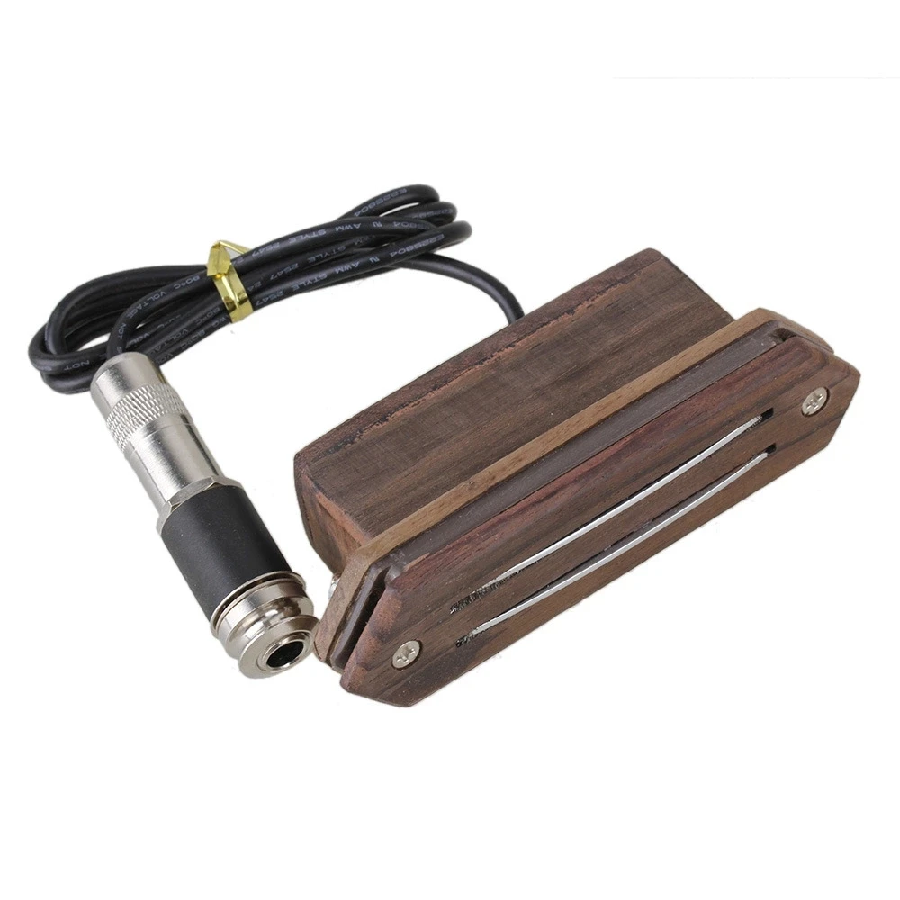 

Rosewood Magnetic Dual Rail Soundhole Pickup for Acoustic Guitar Wood Color