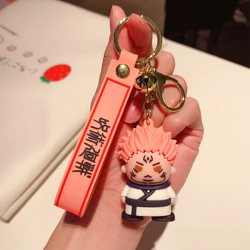 Anime Jujutsu Kaisen Cosplay keychain Gojo Itadori Fushiguro Kugisaki Sukuna Kawaii Doll Bag Pendant Fans Gift Collection Props
