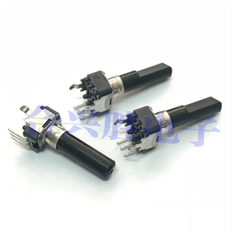 10pcs 09 type rotary potentiometer single C5K B10K B50K with midpoint / without midpoint volume potentiometer shaft length 23mm