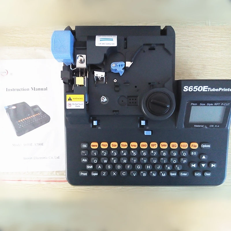 Kabel Label Id Printer Electronic Lettering Machine Pvc Tabung Printer S650e Untuk Tabung Panas Menyusut Label Tape Printing Pvc Car Seat Cover Pvc Magazinepvc Sticker Printer Aliexpress