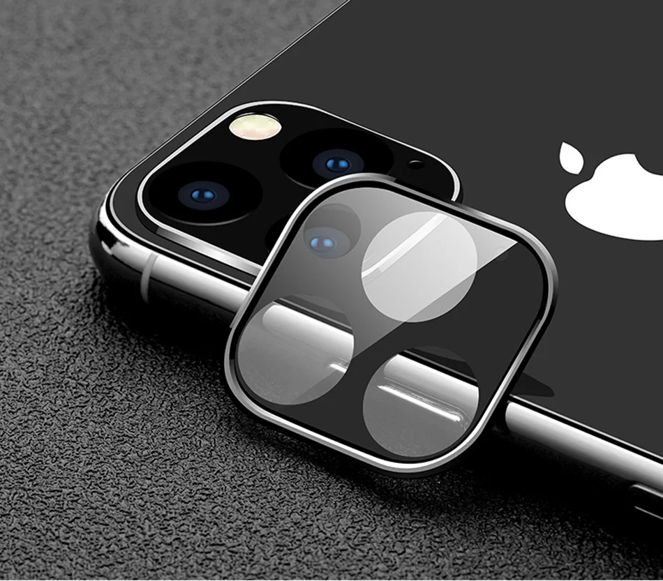 Объектив камеры полное покрытие металлическое кольцо+ закаленное стекло для iPhone 11 Pro Max 11 задняя камера объектив Задний защитный чехол