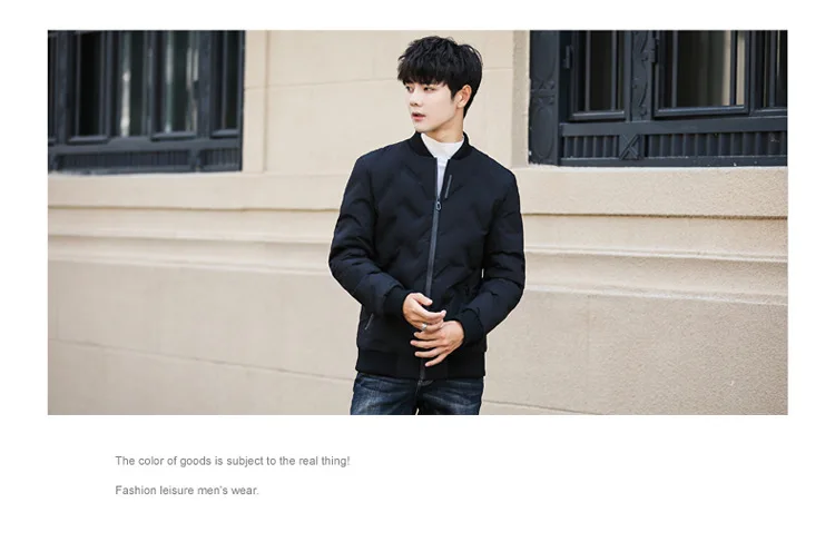 MEN'S down Jacket Short Casual New Style Thick Warm Slim Fit Youth Coat MEN'S Top