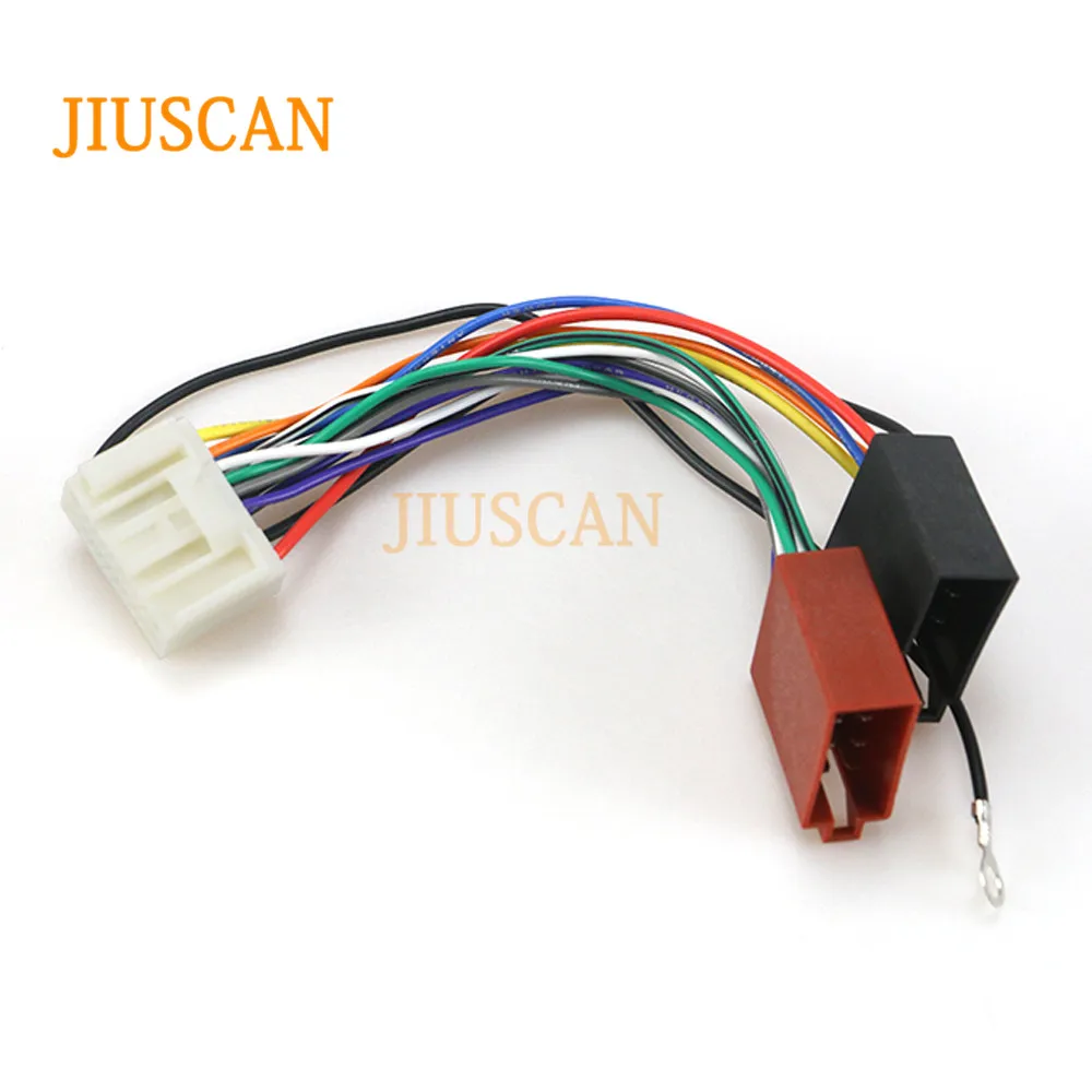 JIUSCAN 12-130 ISO радио адаптер для MITSUBISHI 2007+ жгут проводов разъем свинцовый ткацкий станок кабель штекер Адаптер стерео