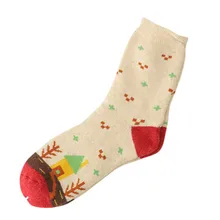 Женские кашемировые шерстяные толстые теплые носки зимние модные полосатые носки