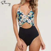 Цельный женский купальник с принтом Монокини, женский купальный костюм De Bain Кружевное боди женский купальный костюм с открытой спиной пляжный купальник с подкладкой