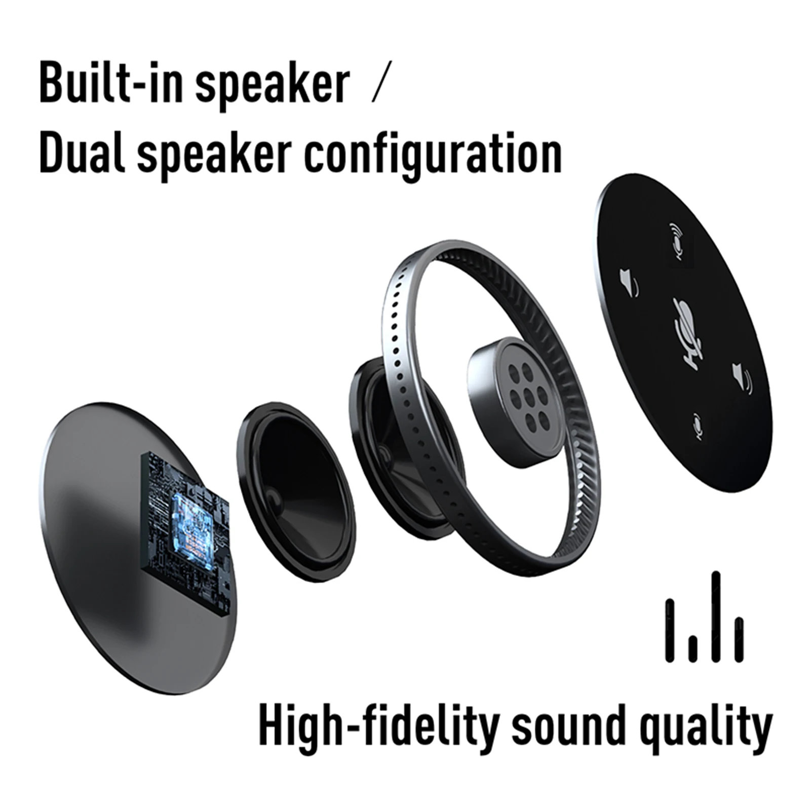 Desktop USB Conference Speakerphone Microphone Built-in Speaker 360° Omnidirectional PC Computer Condenser Mic for PC Laptop