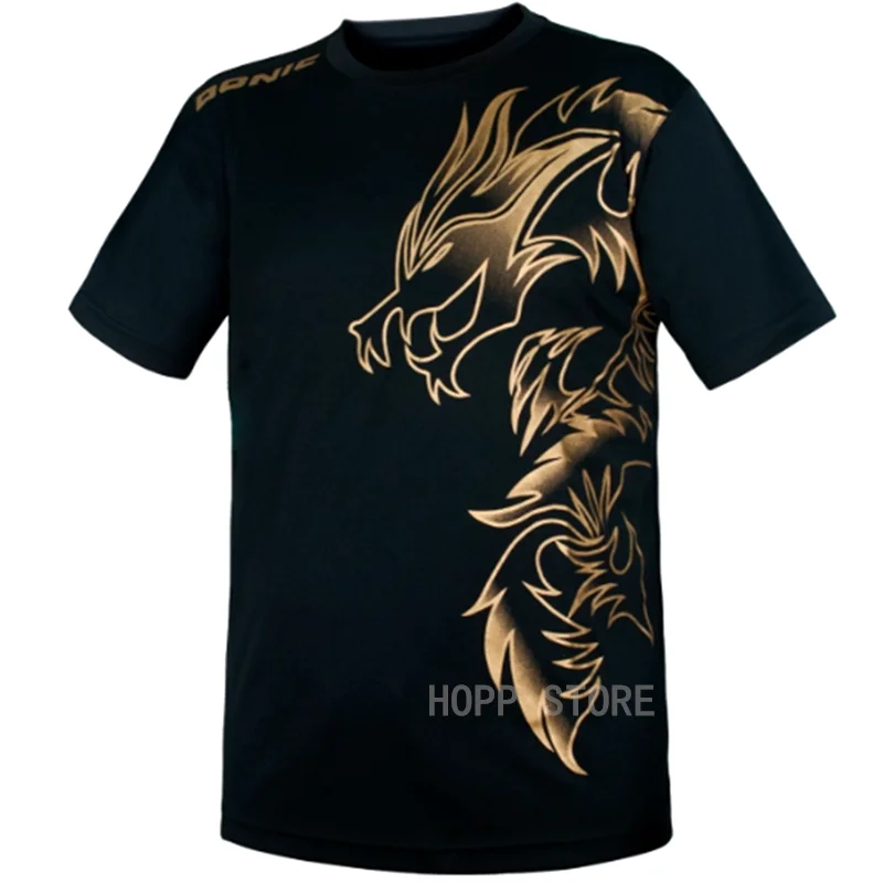 DONIC Table Tennis Jerseys Training T-Shorts New Style Dragon Absorb Sweat Comfort Top Quality Ping Pong Shirt Cloth Sportswear