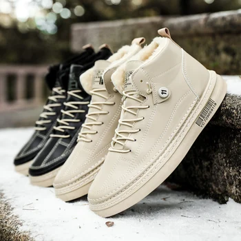 

MEN shoe sneakers mens uomo Winter shoes size boty zapatos de scarpa informales large leather for safety sport BOOTS platform