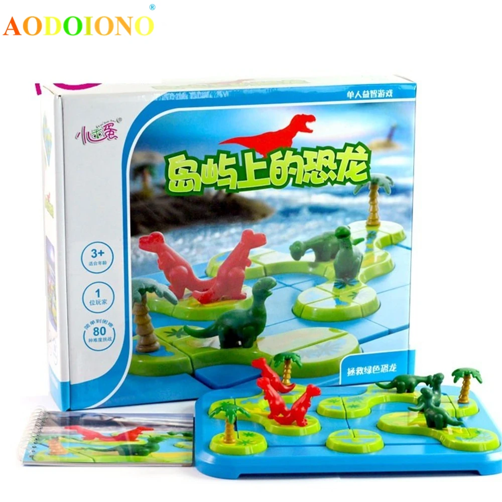 80 Challenges Improve Kids Thinking Ability Dinosaur on The Island Smart Montessori Family Party Interactive Toys for Children 80 Challenges Improve Kids Thinking Ability Dinosaur on The Island Smart Montessori Family Party Interactive Toys for Children