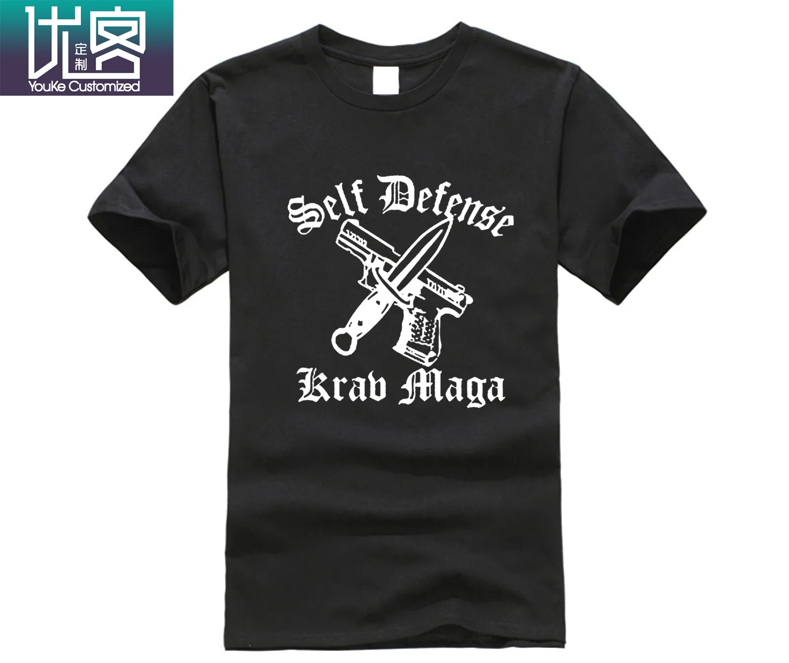 

New Krav Maga Self Defense IDF Israel Martial Art Men's Black T-Shirt Size Cool Casual pride t shirt men Unisex Fashion tshirt