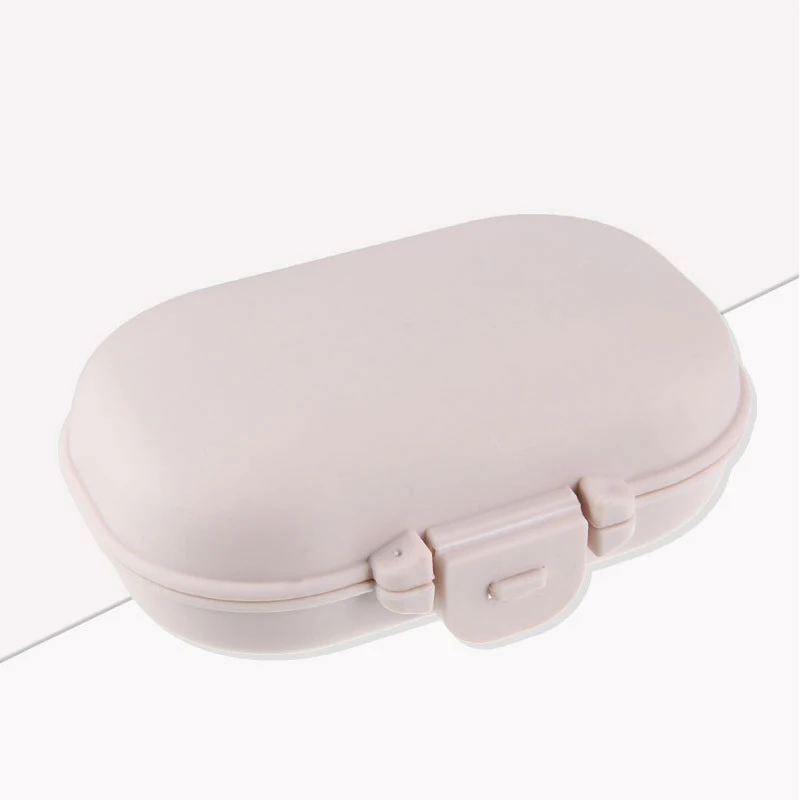 Beige Medicine Box Mini Pill Cases Vitamin Pill Tablet Case Portable Travel Medical Box Pill Splitters Travel Accessories - Цвет: Beige