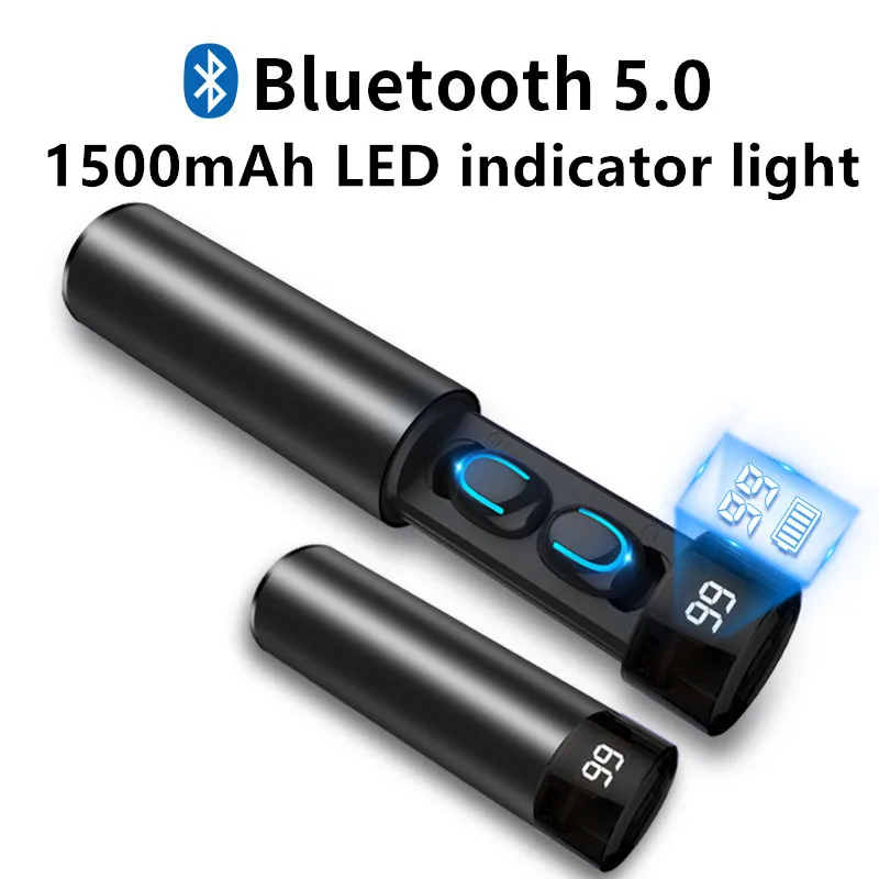 

TWS Bluetooth Earphone 5.0 Wireless Earphone 3D Stereo Mini With Dual Mic Sports Waterproof Touch Earphones Auto Pairing Headset