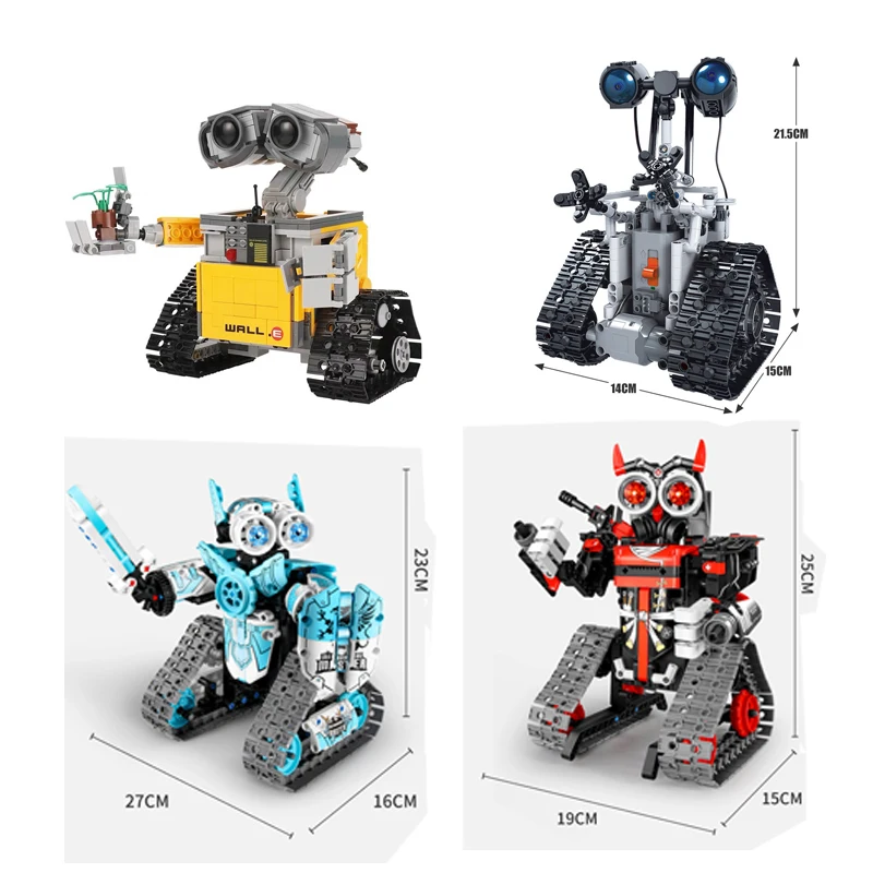 MOC Creative Technical Remote Control Electric Intelligent Robot Building Blocks RC Bricks Toys For Children | Игрушки и хобби