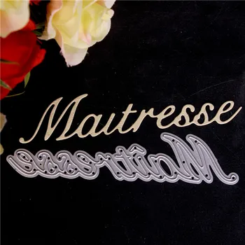 

French word Metal Cutting Dies for Diy Scrapbooking Die Cut New 2018 Cuts for Paper Card Making Craft Embossing I love you
