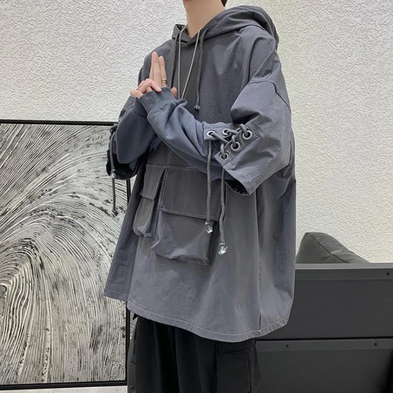 Sweatshirt Korean Harajuku Men | Korean Streetwear Men Hip