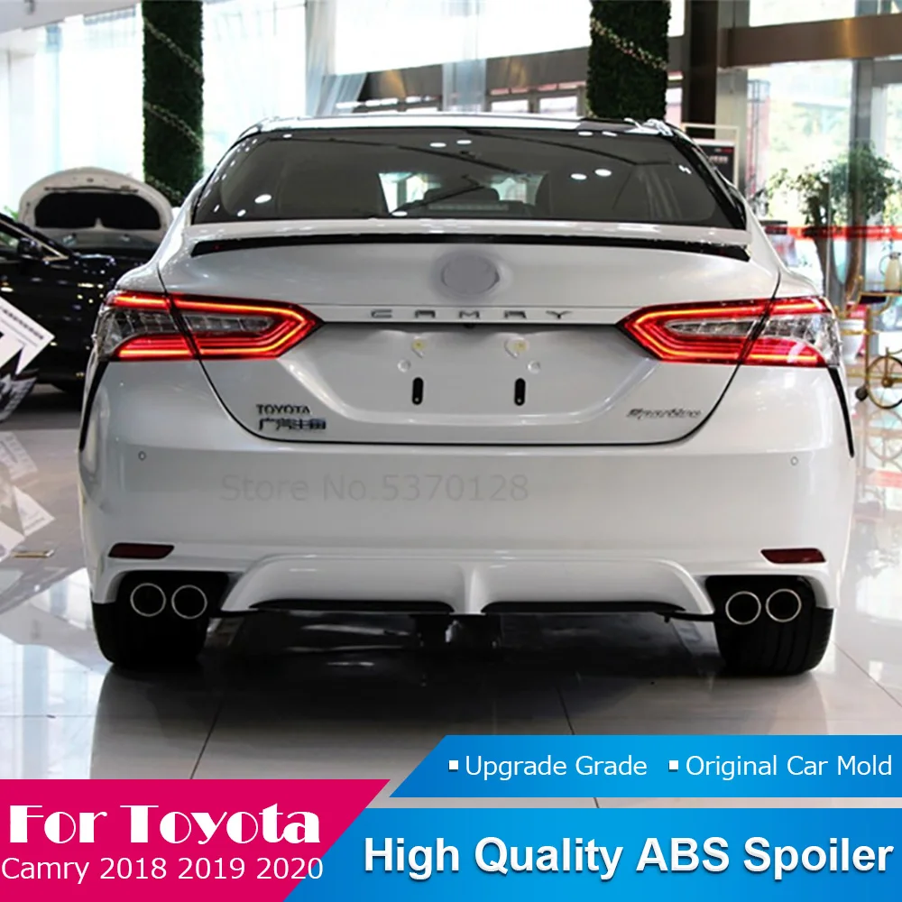 Спойлер из углеродного волокна для Toyota Camry 2018 2019 высококачественный материал ABS