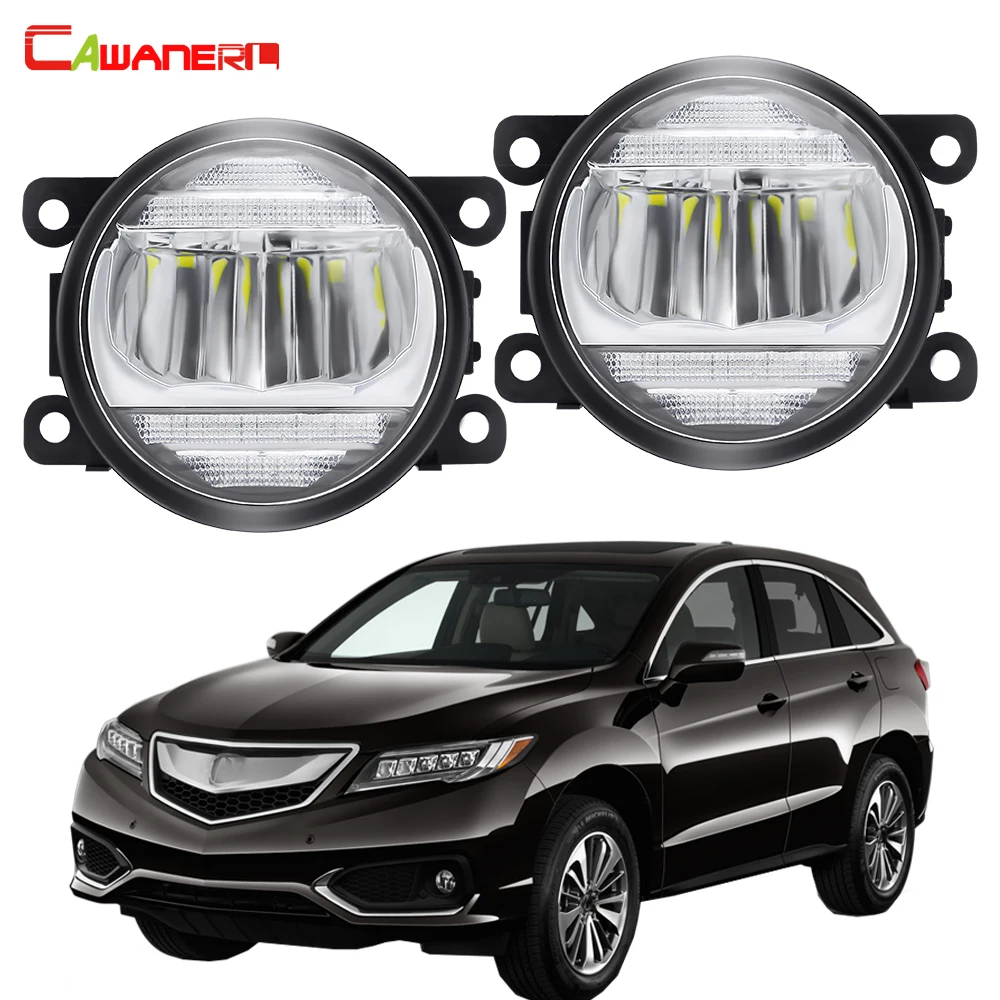 

2in1 Fog Light Assembly Daytime Running Lamp Car Front Bumper LED Fog Light DRL 12V For Acura RDX 2010 2011 2012 2013 2014 2015