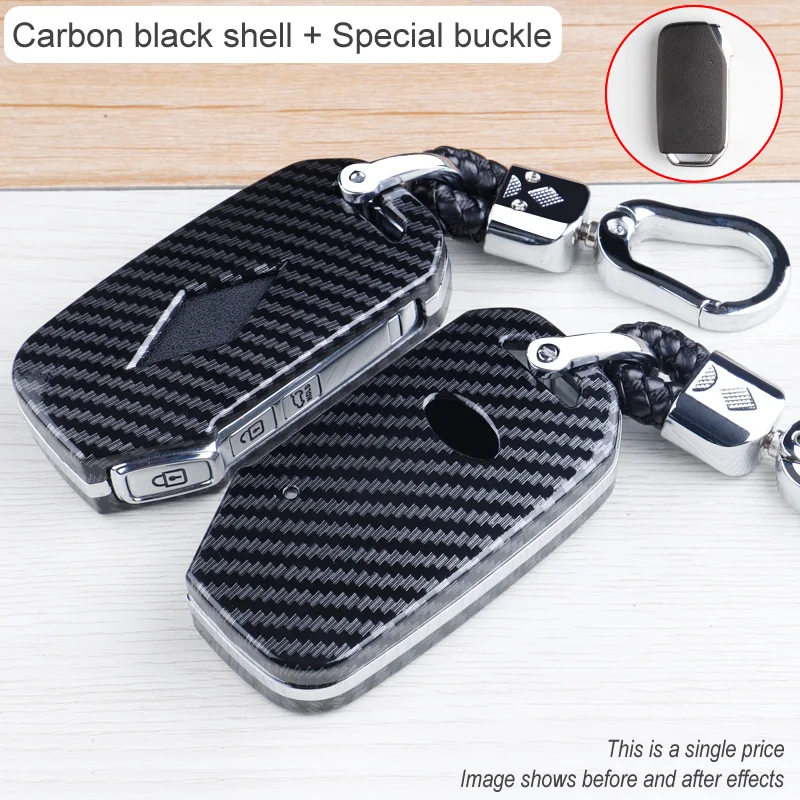 

ABS Carbon Fiber Car Remote Key Case Shell Full Cover Fob For KIA Sportage R Stinger Ceed CD Sorento Cerato Forte 2017 2018 2019