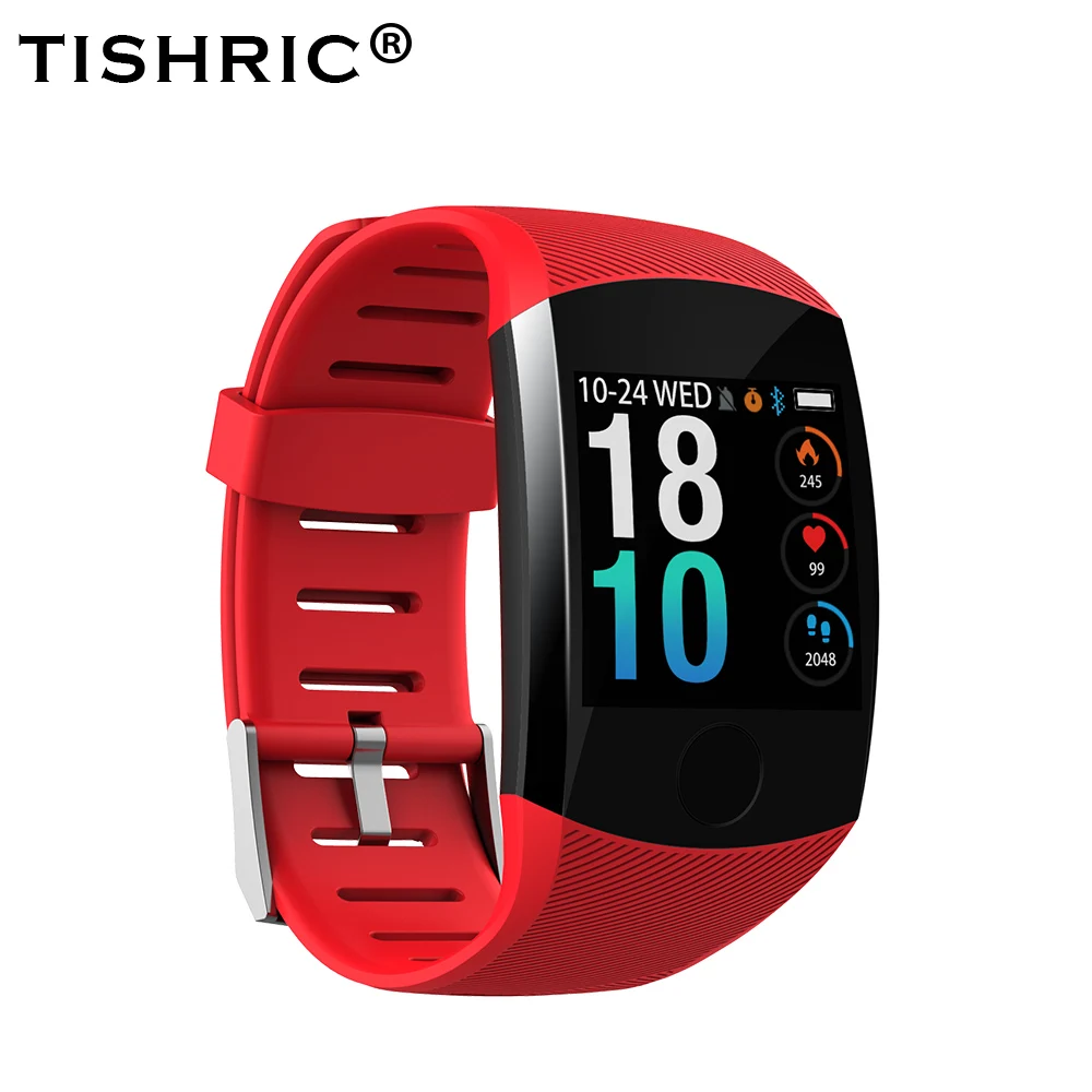 TISHRIC Q11 Смарт-часы спортивные фитнес-браслет с Bluetooth Android водонепроницаемый Whatsapp Smartwatch монитор сердечного ритма большой экран