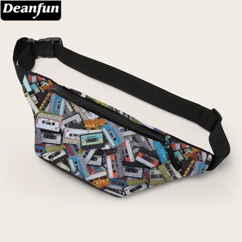 

Deanfun Waist Bags For Women Colorful Tape Printed Fanny Pack Waterproof Unisex Bum Bag For Travelling 18045