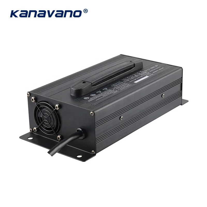 Kanavano Lifepo4 battery charger 24V30A automatic smart battery charger is suitable for electric forklifts electric vehicles