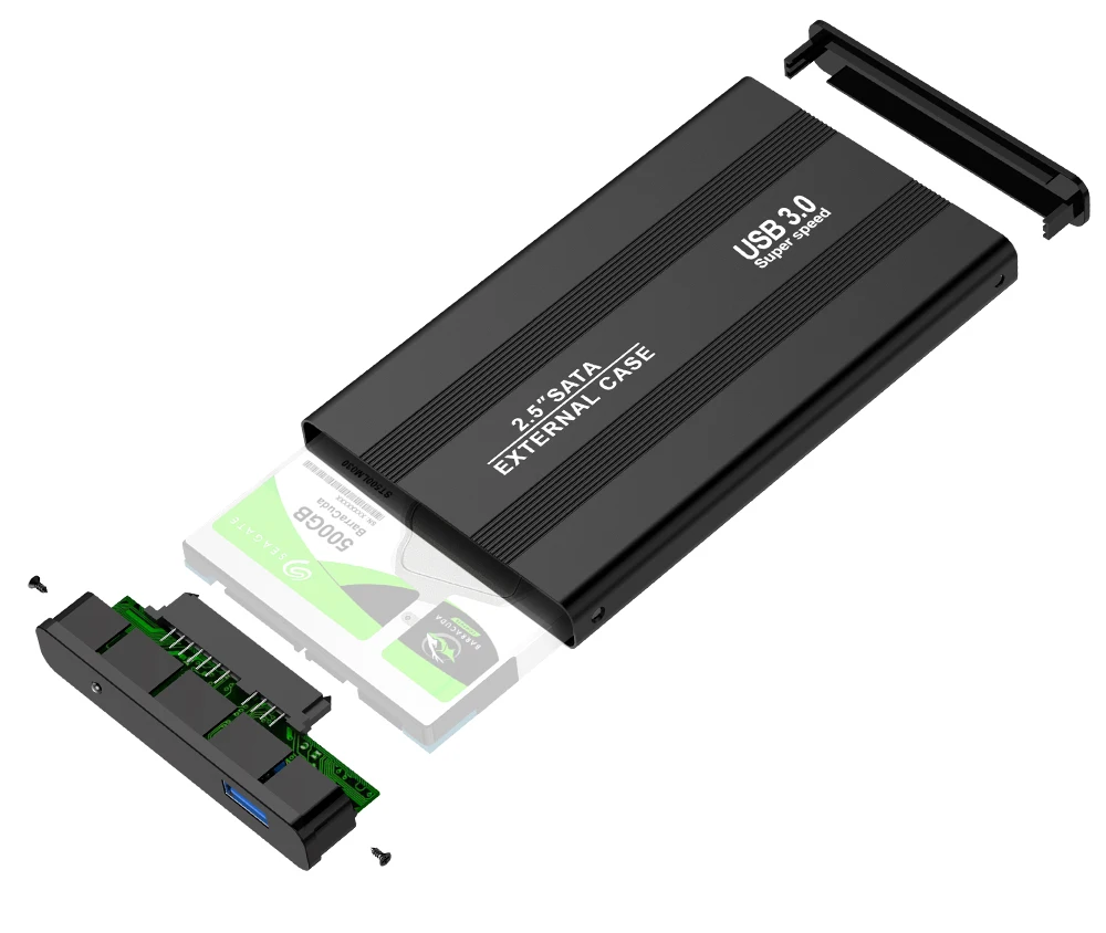 Rocketek чехол для жесткого диска алюминиевый 2,5 дюймов SATA для USB 3,0 SSD адаптер Коробка для жесткого диска внешний корпус для ноутбука Настольный ПК