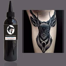 8 унций чернила для татуировки набор пигментов искусство тело 230 мл черный Перманентный красота пигментные аксессуары, тату-арт