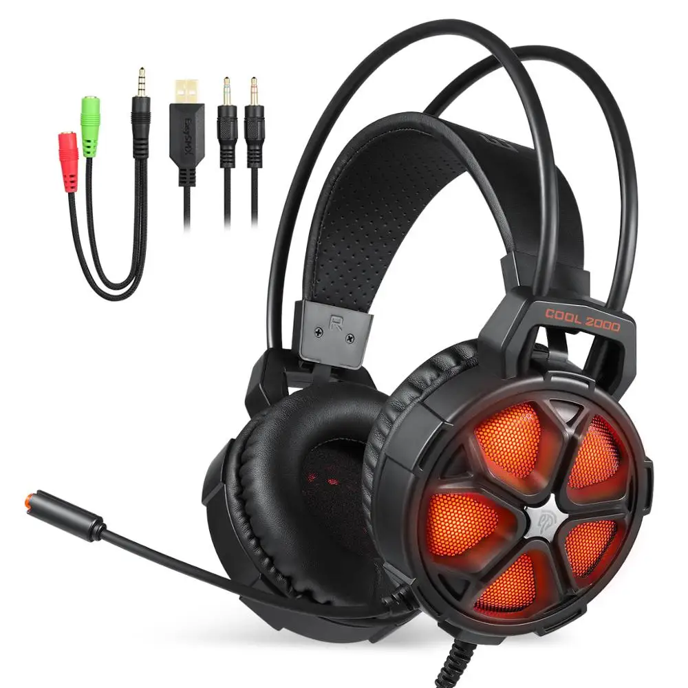 Orange Проводная игровая гарнитура игровые наушники для PS4 гарнитура с микрофоном для нового X box One для nintendo Switch наушники для геймеров - Цвет: Orange