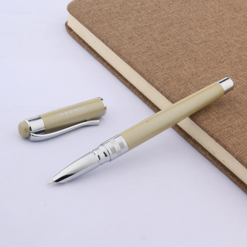 Metal Silver Fountain Pen Fountain Pen Office Metal Metal Writing