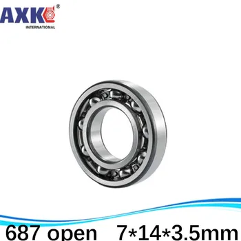 

687 618/7 1000087 L1740 Open Deep Groove Ball Bearings 7 x 14 x 3.5mm Free shipping High Quality 7*14*3.5 MM 687K S687K SUS440C