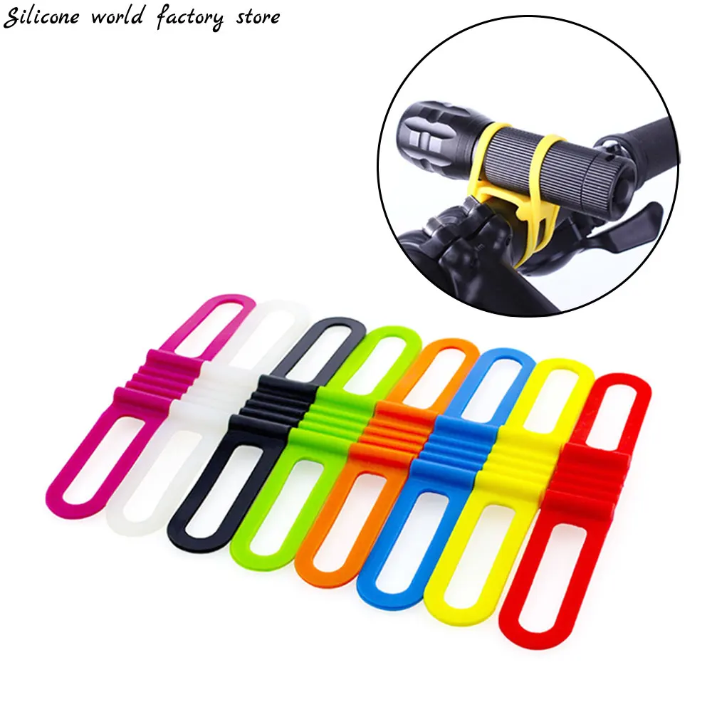 Cycling Light Holder Bicycle Handlebar Silicone Strap Band Phone Fixing  Elastic Tie Rope - China Cable Ties, Durable Zip Ties