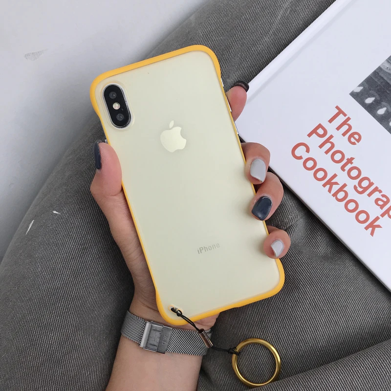 Бескаркасный Прозрачный чехол для телефона для iPhone X 7 6S 8 Plus, чехол XS Max XR 11 Pro Max с кольцом-держателем для пальца, чехол-подставка s