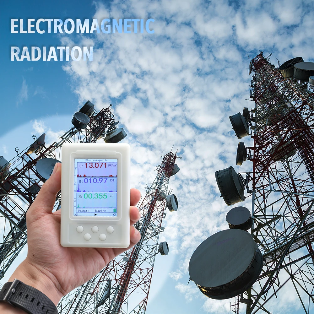 

BR-9A Handheld Portable Electromagnetic Radiation Detector High Accuracy Semi-functional Type Electromagnetic Radiation Tester