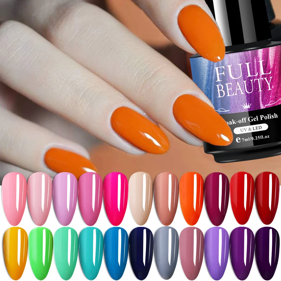 

7ml Pure Mix Color Nail Gel Polish Nail Painting Lacquer Red Pink Soak Off Semi Permanent DIY Varnish Manicure Tool SA1571-4