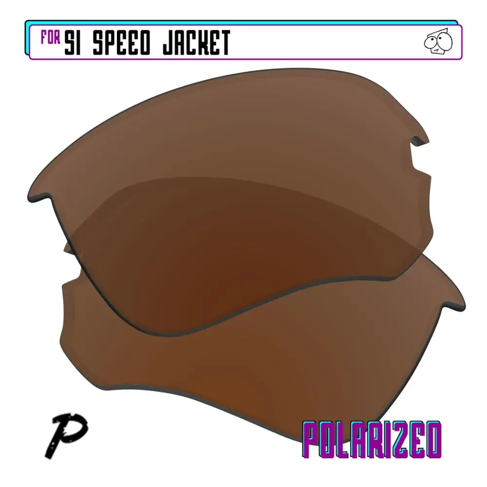

EZReplace Polarized Replacement Lenses for - Oakley Si Speed Jacket Sunglasses - Brown P