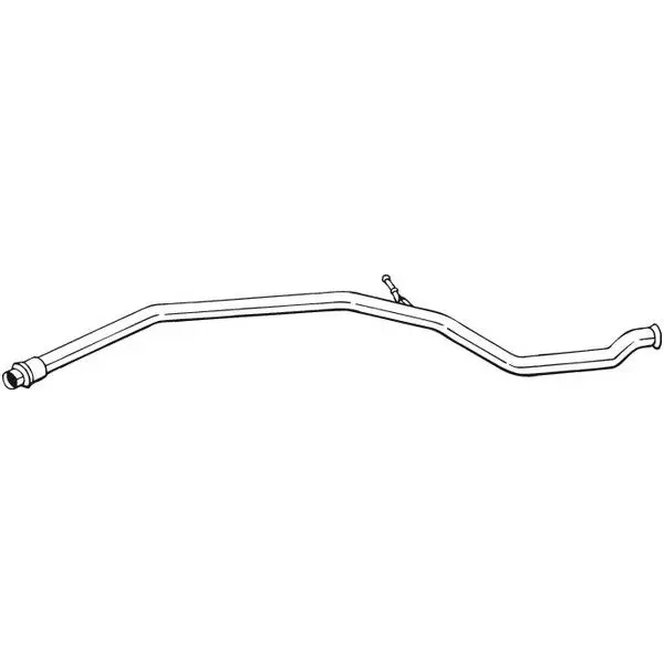 Труба глушителя средняя\ Peugeot 206 Hatchback 1.1i/1.4i 00-03 B