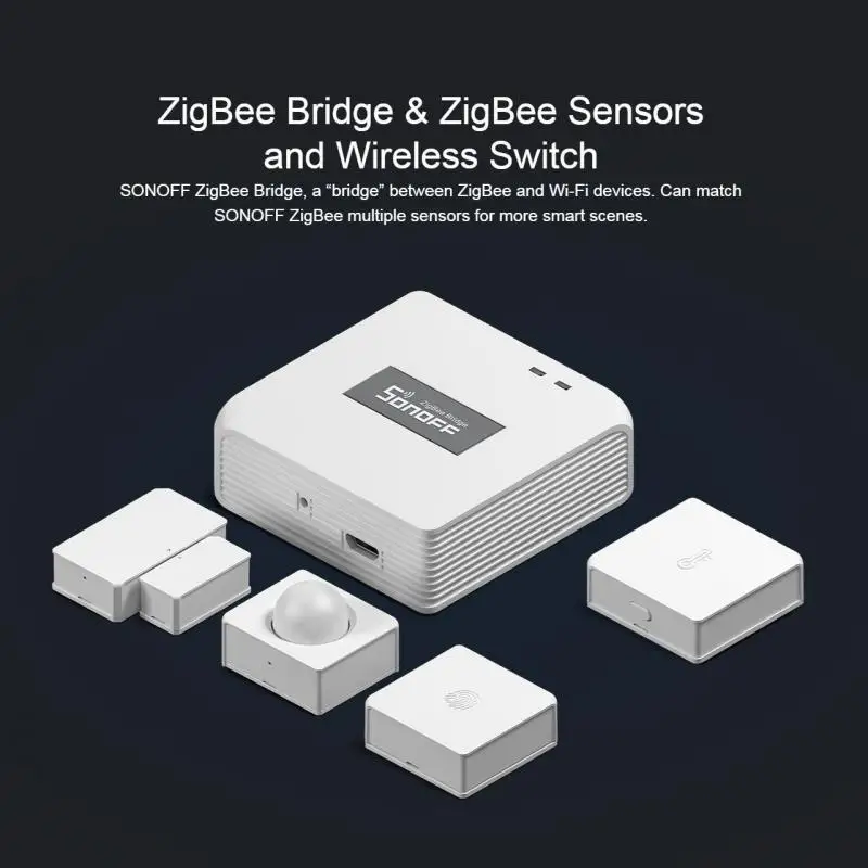 Интеллектуальный выключатель света SONOFF Zigbee мост/SNZB 01/SNZB 02 / SNZB 03 04 устройству