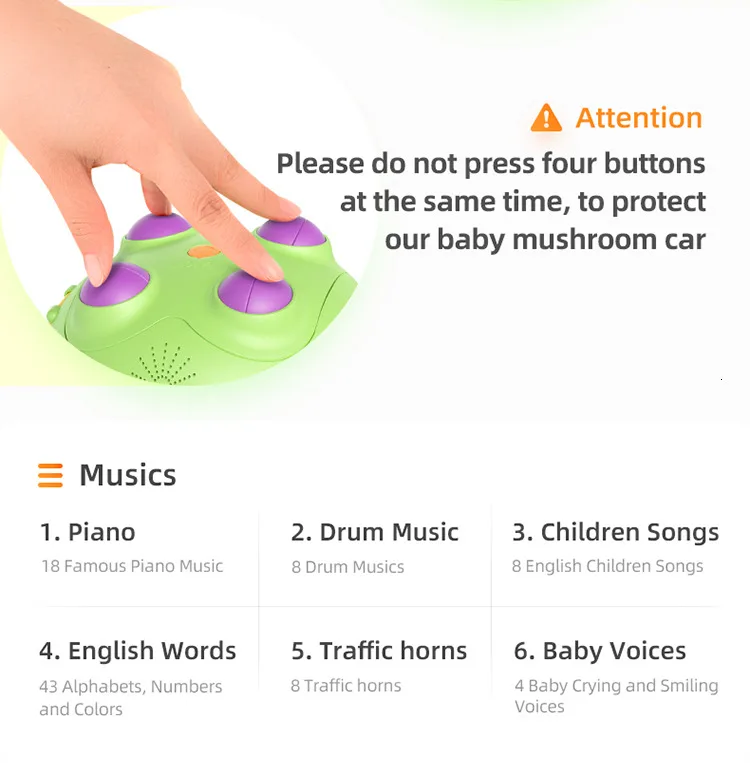 Tumama музыкальная шкатулка для малышей ударные инструменты для детей Обучающие Развивающие игрушки музыкальная электронная подвесная барабан для малышей