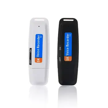 

U-Disk Mini Voice Recorder Pen Digital Dictaphone Audio Recorder Sound USB 2.0 Flash Drive for 1-32GB Micro SD TF Card