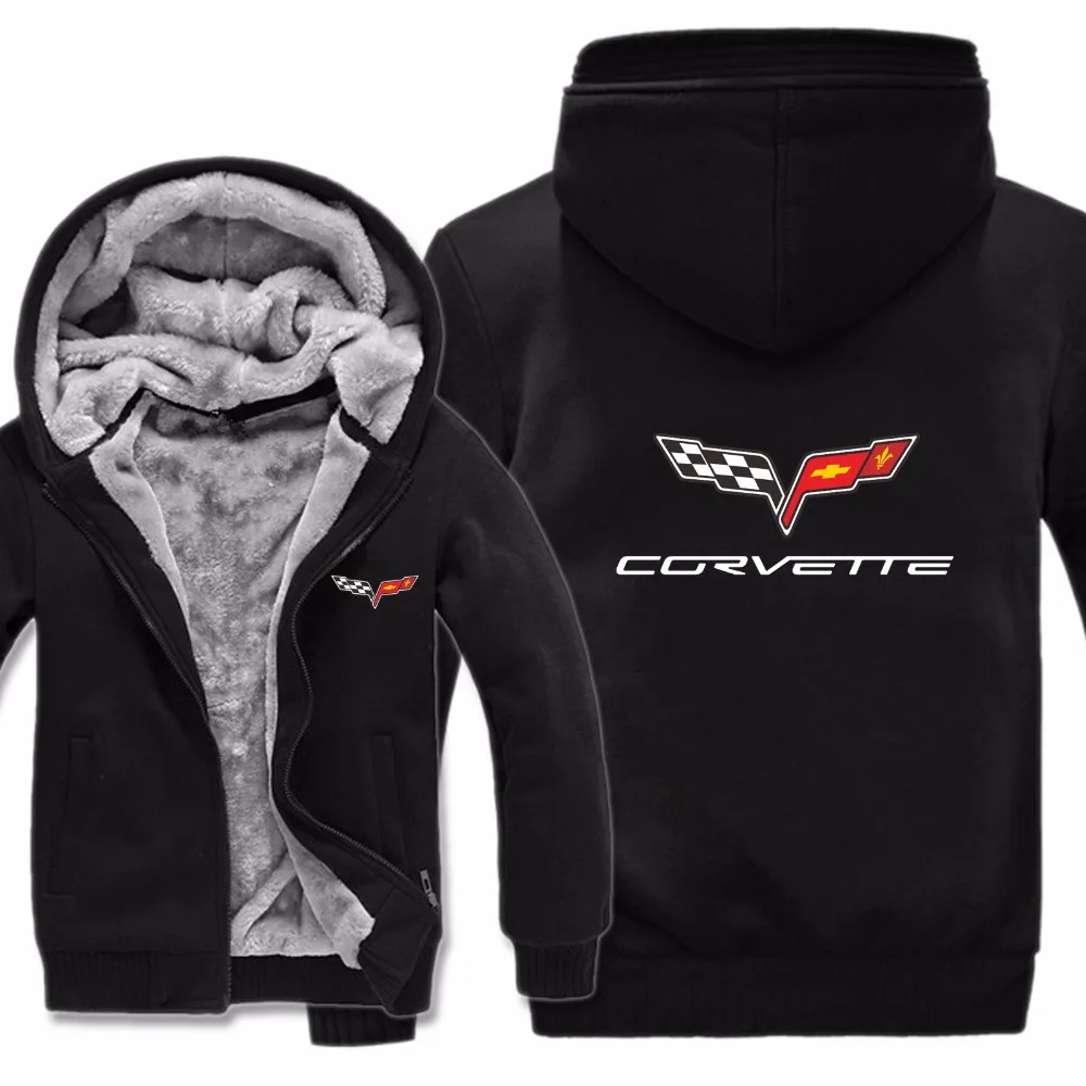 Chevrolet corvette толстовки куртка зимняя мужская повседневная шерстяная подкладка флисовая chevrolet corvette толстовки с капюшоном