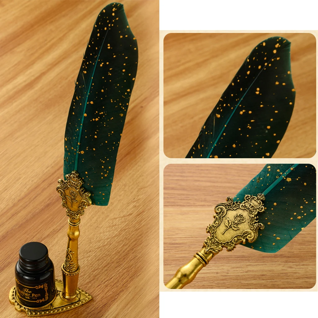 Classic Calligraphy Feather Fountain Pen Set - Sage Design Group - Annette Sage, CEO