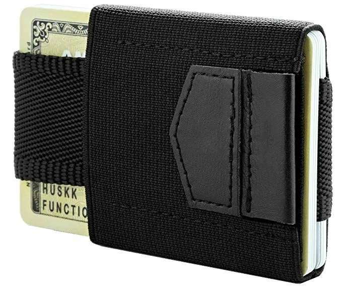 

JIULIN Wallet Mini Card Holder Elastic Small Credit Card ID Holders Slim Purse