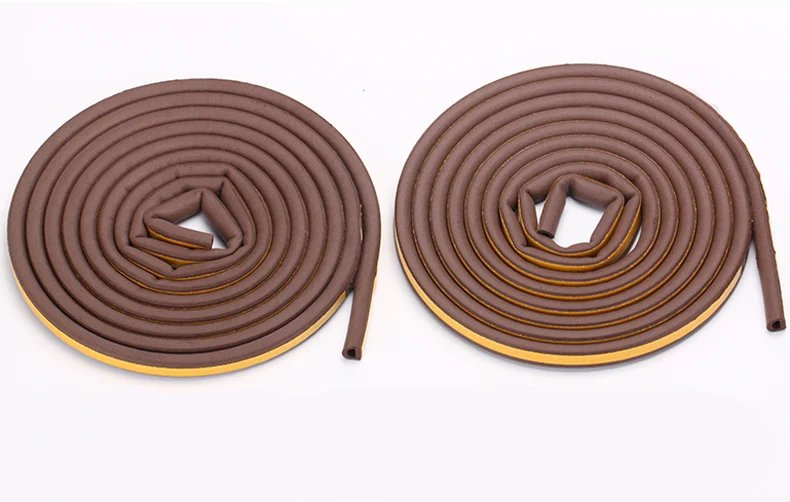 5 M Double Layer Self-adhesive Window Seals Acoustic Foam Dustproof Door Tape Foam Rubber for Window Windproof Sealing Strip