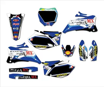 

New Style TEAM GRAPHICS & BACKGROUNDS DECALS STICKERS for Yamaha YZ250F YZ450F 2006-2009 YZ 250F 450F YZF250 YZF450