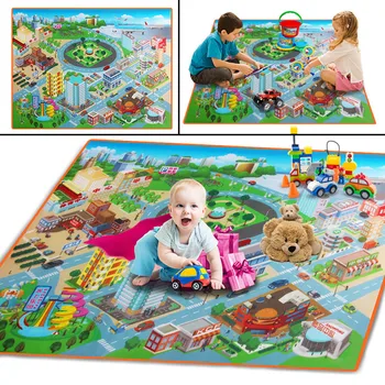 

100% Brand New Baby Kids Toddler Crawl Play Game Picnic Carpet Beach Toys Cloth 120cmX90cm Multi-function Products