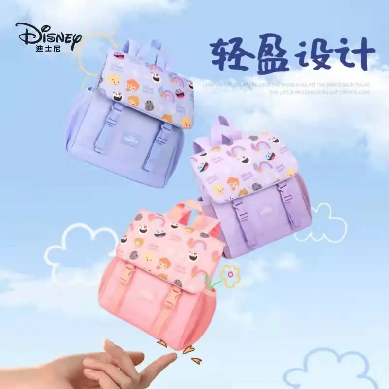 Disney Frozen Kindergarten Backpack For Girls Primary School Student Shoulder Orthopedic Bag Large Capacity Kids Birthday Gifts